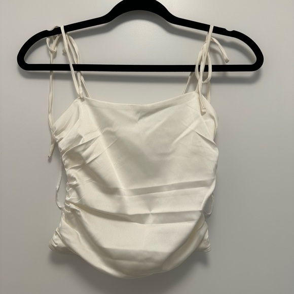 Hollister White Top with Tie Straps - Picture 1 of 3